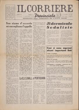 "Il Corriere provinciale" - nov. 1958