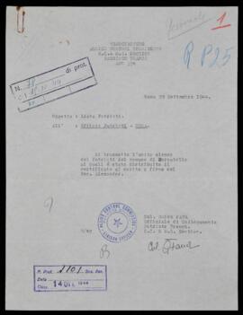 "Lista patrioti" - 1944