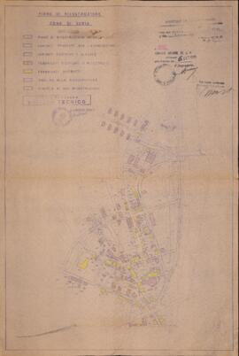 "Piano di ricostruzione zona di Soria. Stato di fatto" -1949