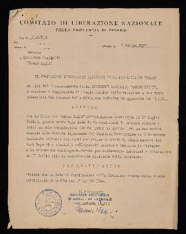 Costituzione Divisione Garibaldi "Bruno Lugli" - 1947