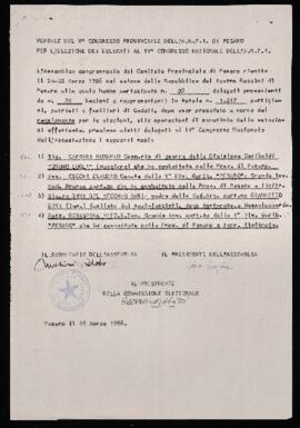 Verbale elezione delegati - 1956