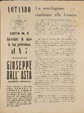 "Un marchigiano candidato alla Camera" - 1958