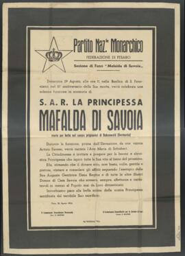 "Mafalda di Savoia" - 1954