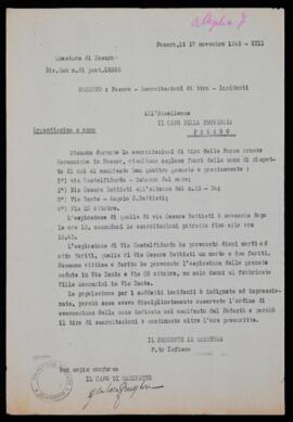 "Pesaro esercitazioni di tiro incidenti" - 1943