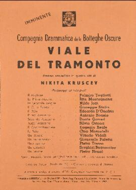 "Viale del tramonto" - 1956