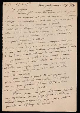 "Caro professore" - 1944