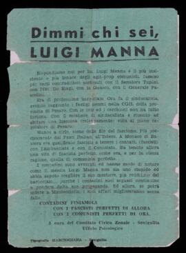 "Dimmi chi sei, Luigi Manna" - [196-?]