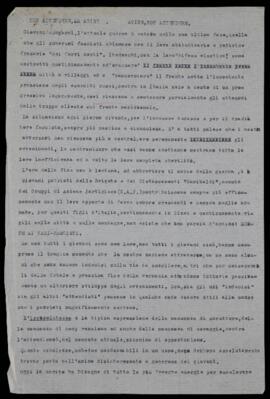 "Non attendere, ma agire Agire, non attendere" - [1944]