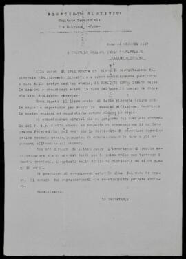 "Fronte della gioventù. Comitato provinciale" -1945