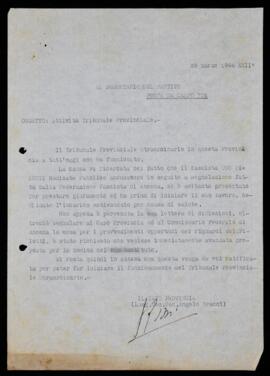 "Attività Tribunale provinciale" - 1944