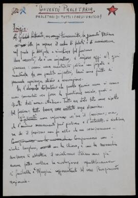 "Gioventù proletaria" - [1944]