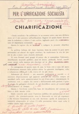 "Chiarificazione" - 1966