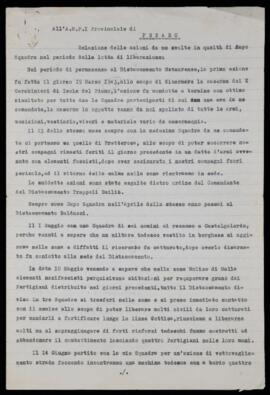 Dichiarazione attività Dino Botta - 1947