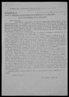 "Attività da svolgersi fra i partigiani e i gappisti" - [1946]