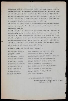 Comando della 5° Divisione Garibaldi - [1948]
