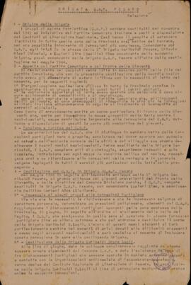 Relazione Brigata Gap Pesaro - [1944]