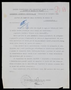 "Promemoria riservato personale" - 1944