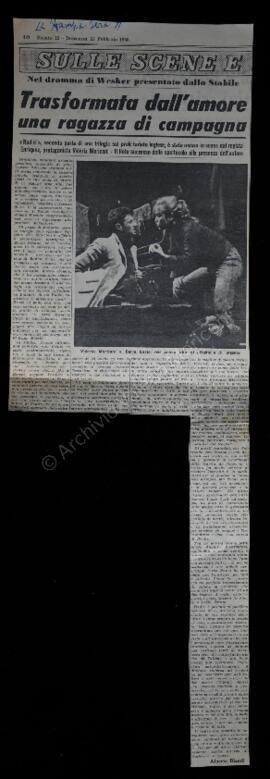 "Trasformata dall'amore una ragazza di campagna"