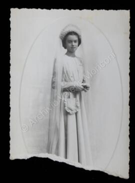 Valeria Moriconi nel giorno della Prima comunione