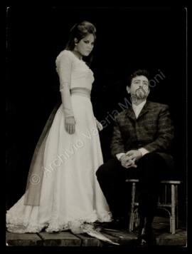 Il gabbiano (1967). Valeria Moriconi e Glauco Mauri