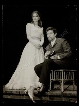 Il gabbiano (1967). Valeria Moriconi e Glauco Mauri