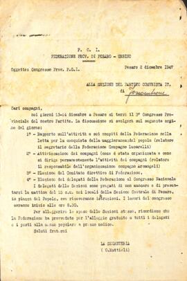 "Congresso Prov. PCI"