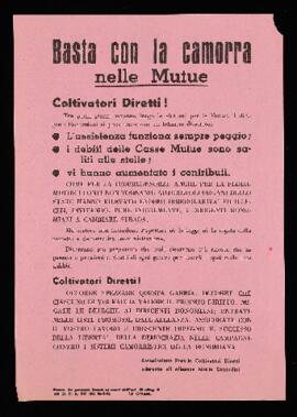 "Basta con la camorra delle mutue" - 1964