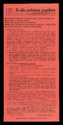 "Si alla petizione popolare" - 1975