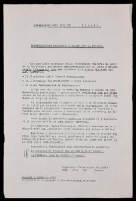 "Manifestazione nazionale a Milano per la Polonia" - 1982