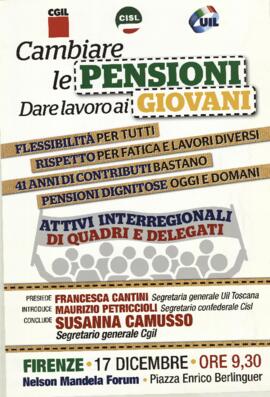 “Cambiare le pensioni per dare lavoro ai giovani” - [2017]