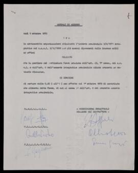 Accordo provinciale integrativo - 1973
