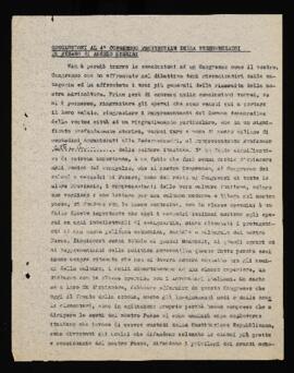 Conclusioni di Angelo Negrini al IV Congresso - 1955