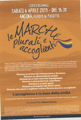 “Le Marche plurali e accoglienti” - 2019