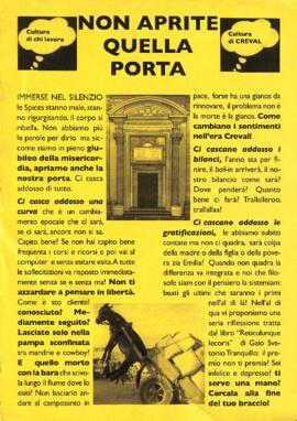 "Non aprite quella porta"