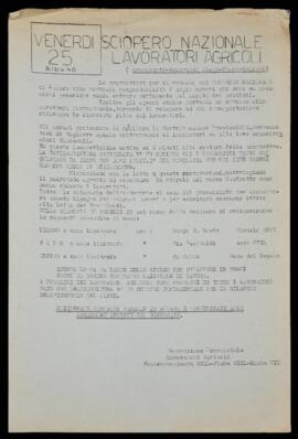 "Sciopero nazionale lavoratori agricoli" - [1976]