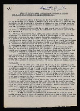 "Piano di lavoro della Federmezzadri prov.le di Pesaro" - 1961
