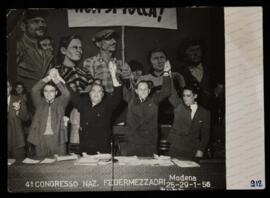 Relatori sul palco del Congresso - 1956