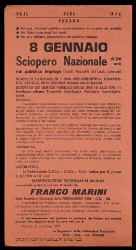 "8 gennaio sciopero nazionale" - 1975