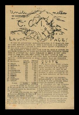 "Uniti nella Cgil per il lavoro e la pace" - [1950]
