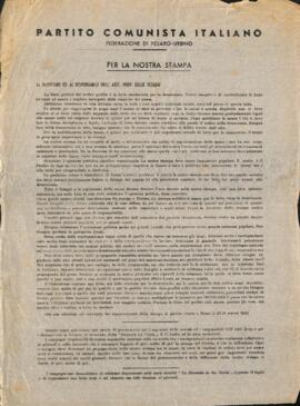 "Per la nostra stampa"