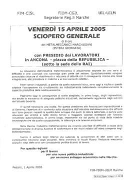 "Sciopero generale" - 2005