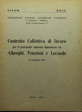 Contratto collettivo nazionale di lavoro per il personale salariato dipendente da alberghi, pensioni e locande