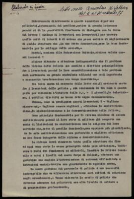 "Letto nelle Assemblee di fabbrica dal 5 al 30 settembre 77"