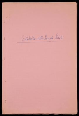 "Statuto delle Scuole edili" - 1958