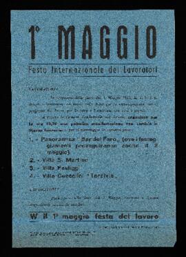 "1° maggio festa internazionale dei lavoratori" - 1965