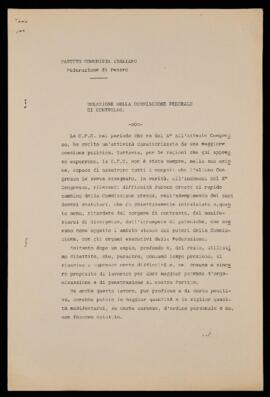 "Relazione della Commissione federale di controllo" - [1966]