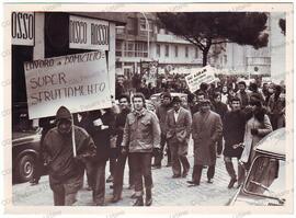 Sfilata del corteo in Piazzale 1° maggio  - 1973