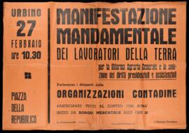"Manifestazione mandamentale dei lavoratori della terra" - [1962]