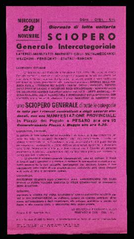 "Sciopero generale intercategoriale" - 1972