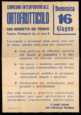 "Convegno interprovinciale ortofrutticolo" - [1963]